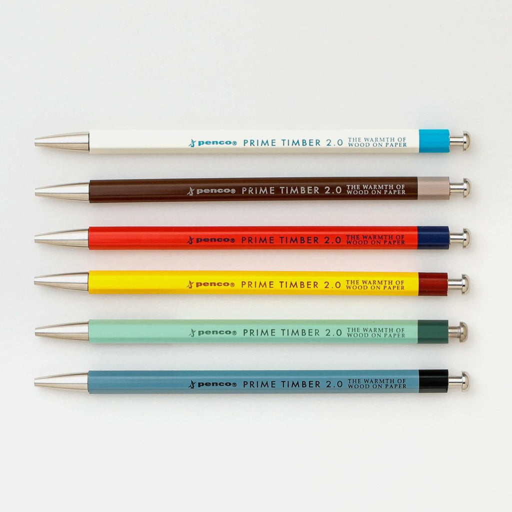 Hightide Penco Prime Timber Pencil 2.0 [Silver Trim] - The Journal Shop