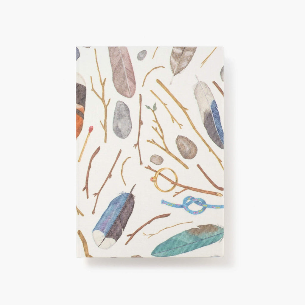 Kakimori x Aseedonclöud 05 Limited Edition A5 Notebook with a beautifully illustrated cover portraying nature and objects.