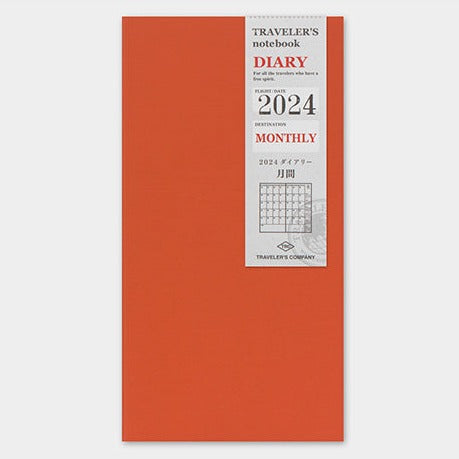 TRAVELER'S Notebook 2024 Monthly Refill - The Journal Shop