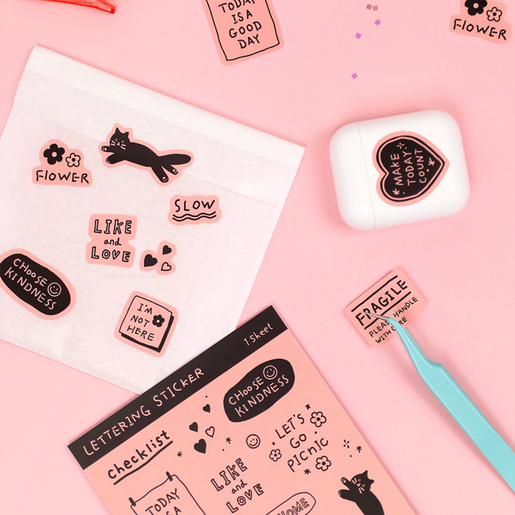 Paperian Lettering Sticker Set [6 Sheets] - The Journal Shop