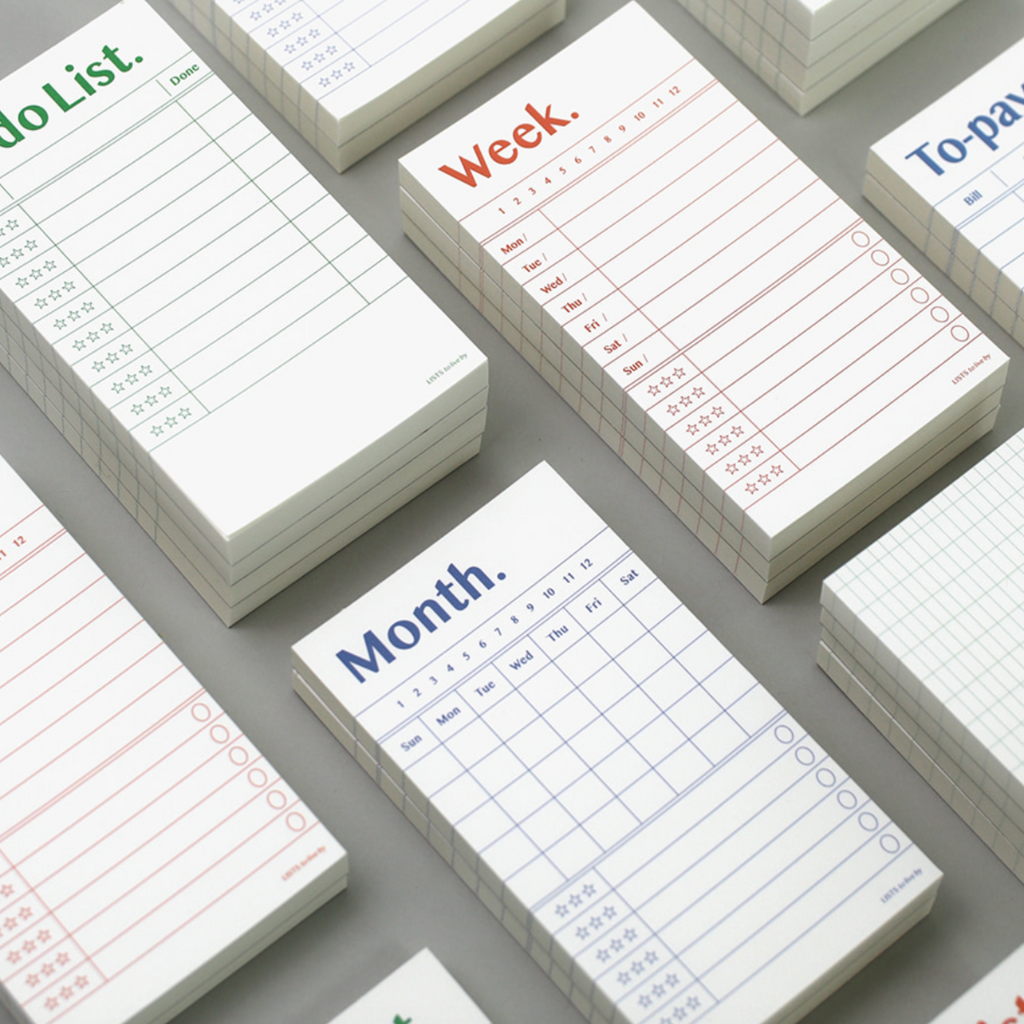 Paperian Lists To Live by Memo Pad [8 Styles] - The Journal Shop