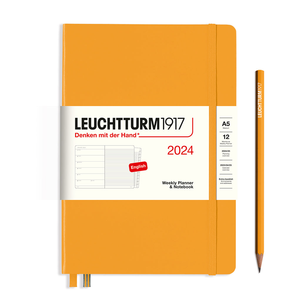 Leuchtturm1917 2024 Weekly Planner & Notebook (A5) - The Journal Shop