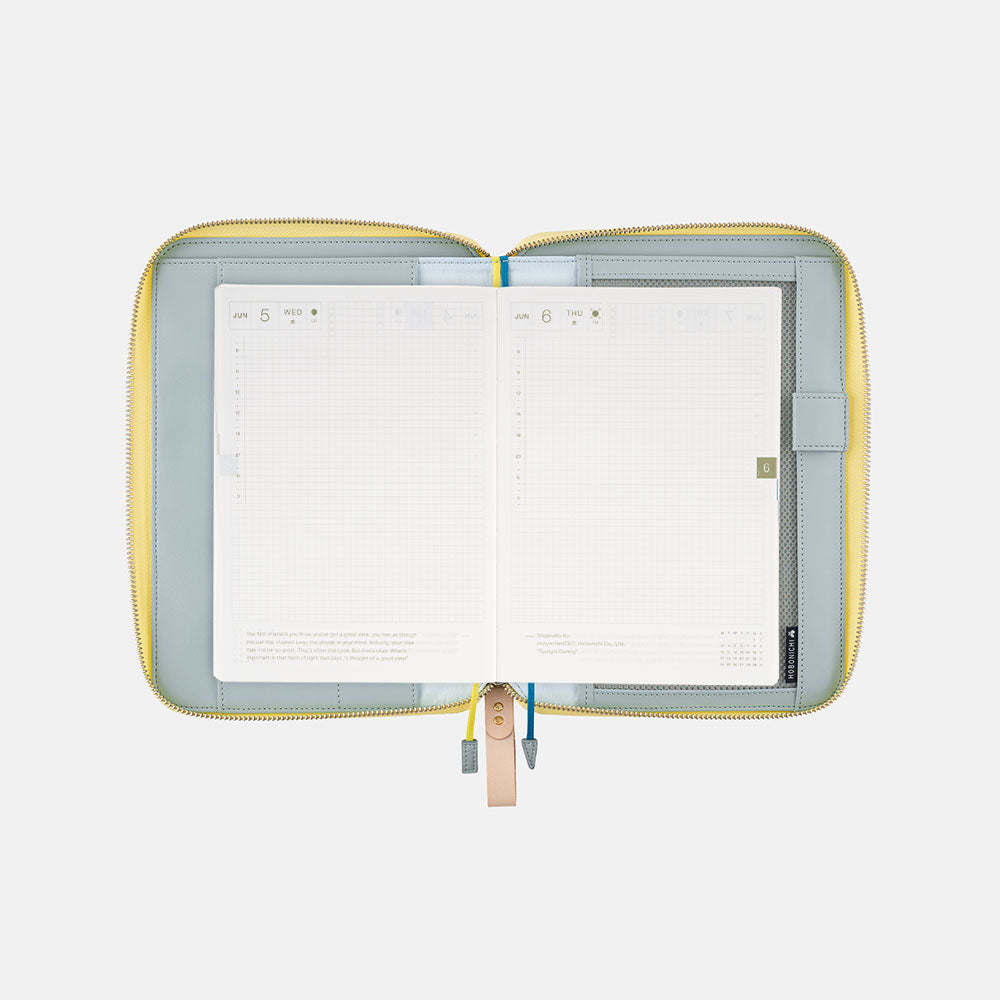 Hobonichi 2024 A5 Zipper Planner Cover [Minä Perhonen: Symphony Yellow] - The Journal Shop
