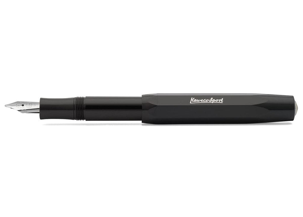 Kaweco SPORT CALLIGRAPHY Fountain Pen with Twin Nib - Black - The Journal Shop