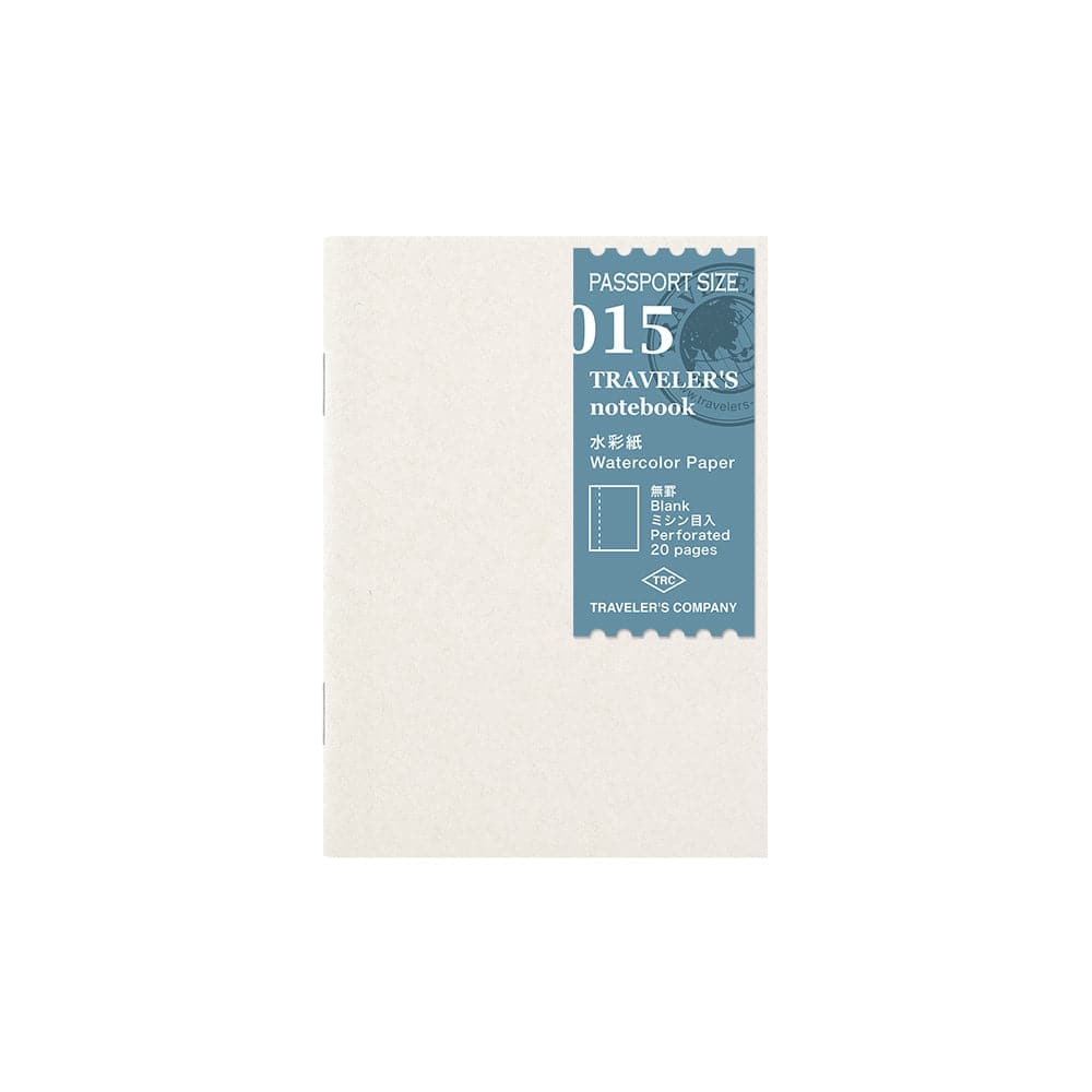 TRAVELER'S Notebook Passport Size Refill 015 - Watercolor Paper - The Journal Shop