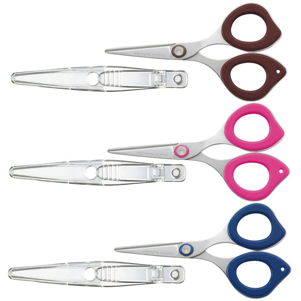 Kokuyo CLIPPY Non-Stick Scissors with Clip - The Journal Shop