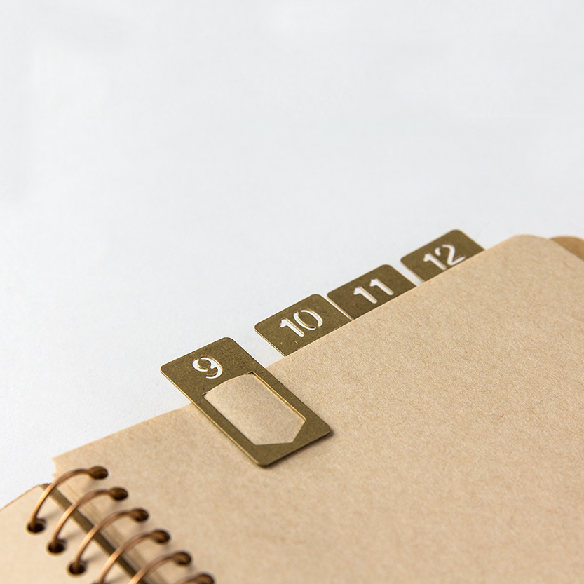 Traveler's Company BRASS Number Clips - The Journal Shop