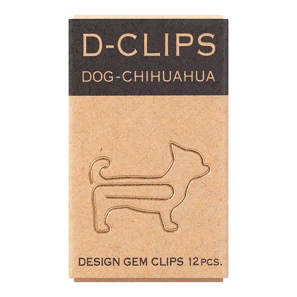 Midori D-Clips Mini -- Chihuahua Paperclips - The Journal Shop