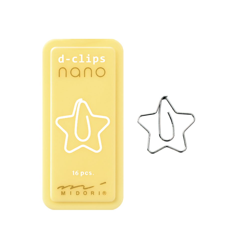 Midori D-Clips Nano - Star Paperclip - The Journal Shop