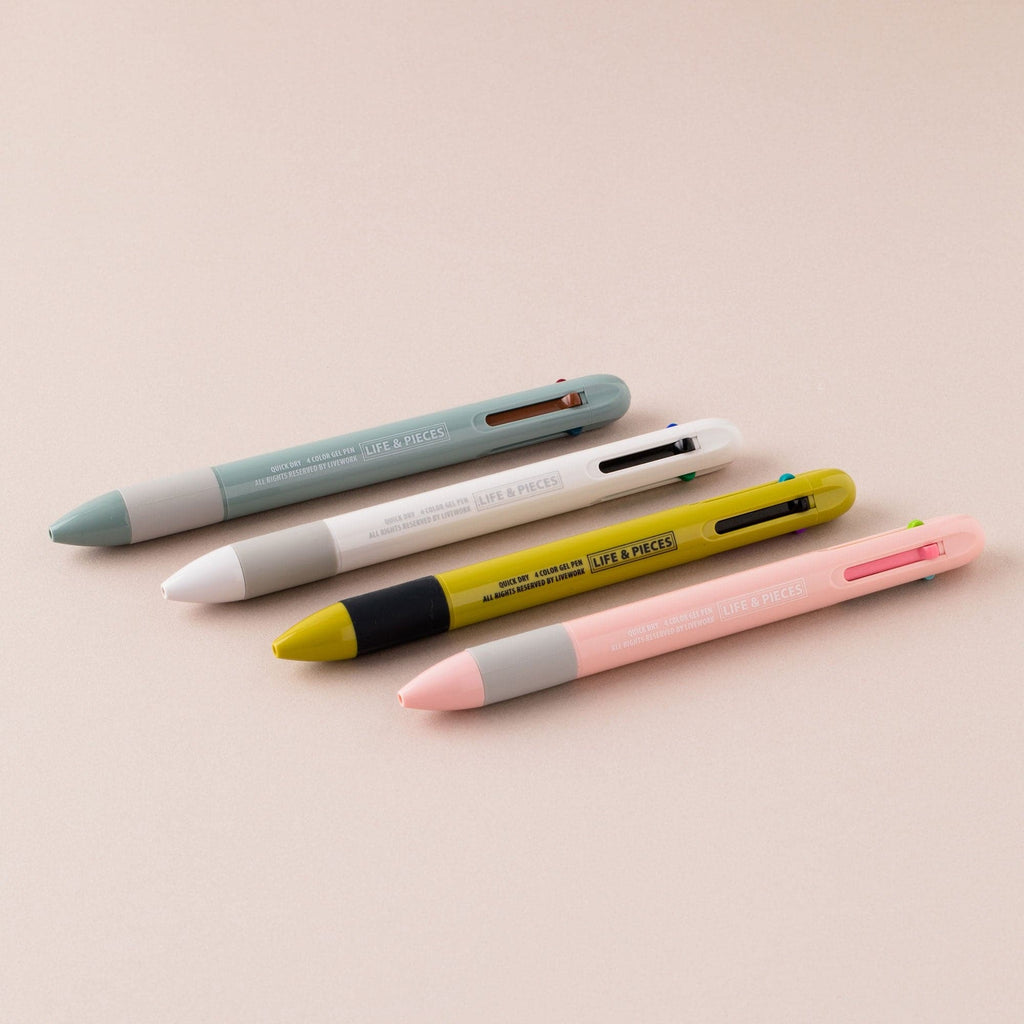 Livework LIFE & PIECES 4 Color Gel Pen - The Journal Shop