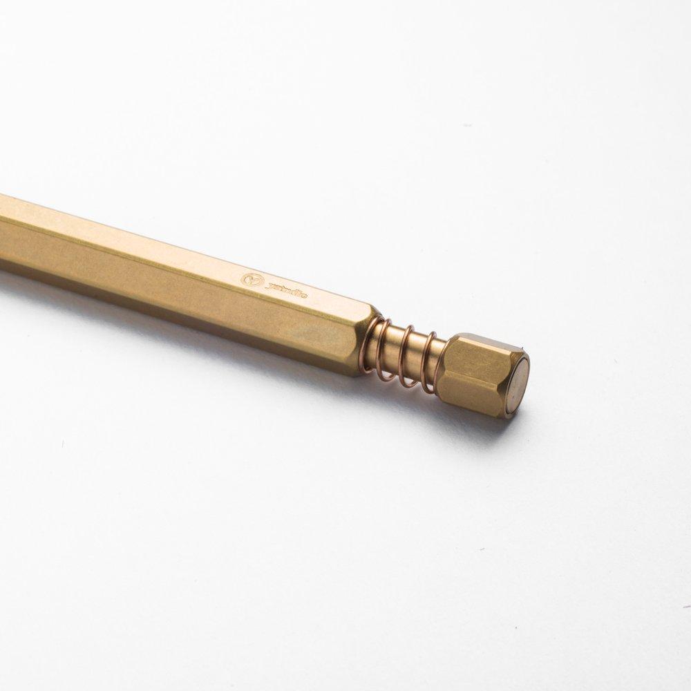 Ystudio Brass Ballpoint Pen [Spring Mechanism] - The Journal Shop
