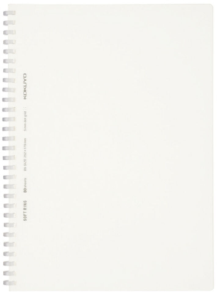 Kokuyo Soft Ring Notebook, Semi B5, Grid Dot Paper - The Journal Shop