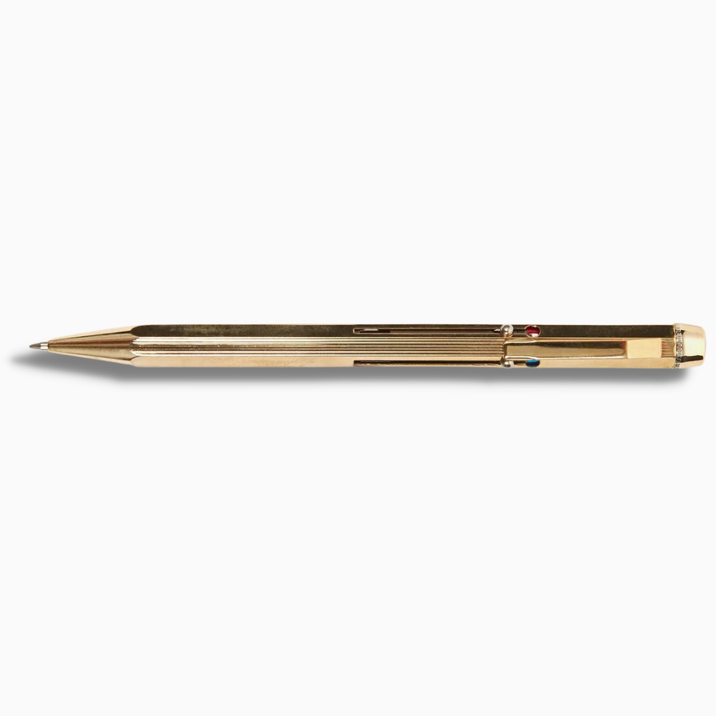 Basic Utility 4-Colour Ballpoint Pen - Gold - The Journal Shop