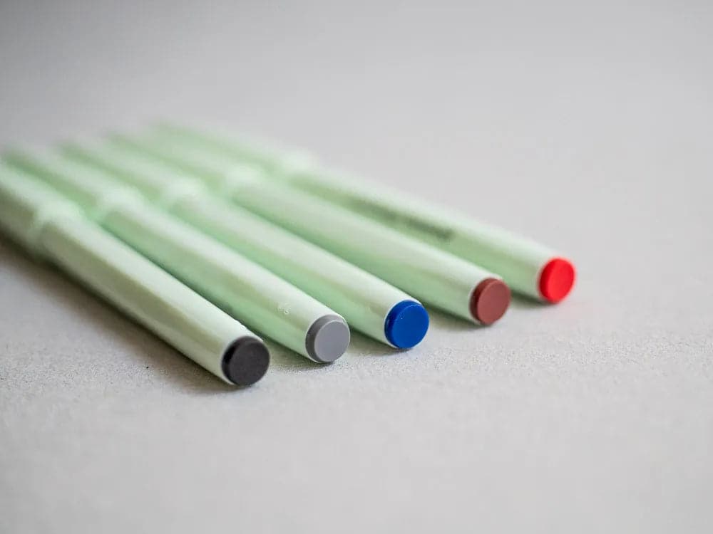 Craft Design Technology Brush Sign Pen 5 colours SET- by Pentel - The Journal Shop