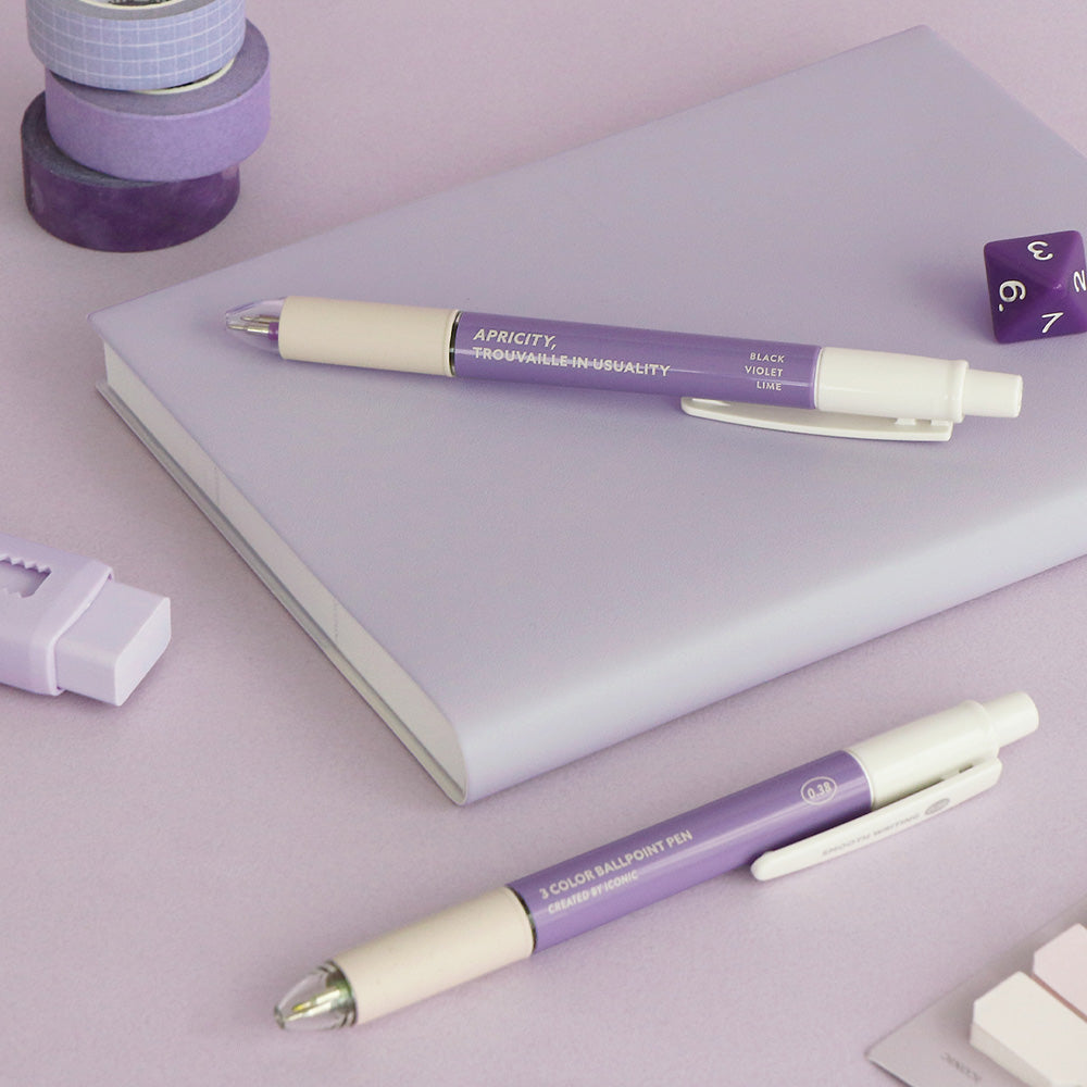Iconic Smooth 3 Colour Pen [0.38mm] - The Journal Shop
