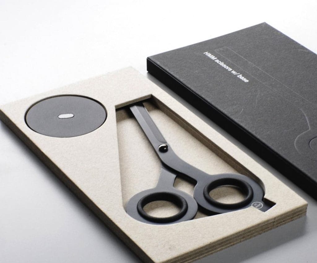 HMM Scissors with Base - Black - The Journal Shop