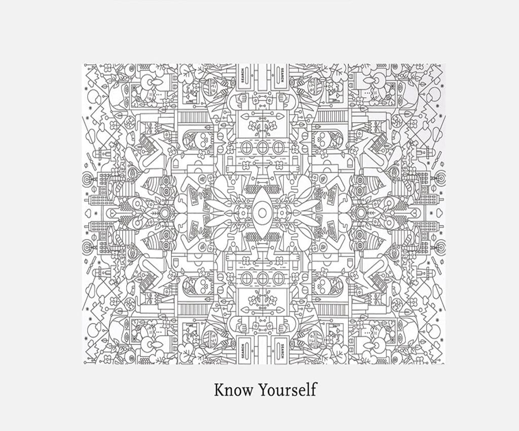 The School of Life 'Colouring As Therapy' - Know Yourself - The Journal Shop