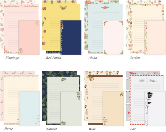 Iconic Pattern Letter Set - Flamingo - The Journal Shop