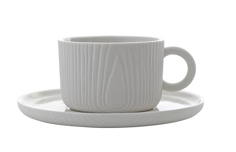 Toast Living -- MU - Coffee Cup & Saucer - White - The Journal Shop