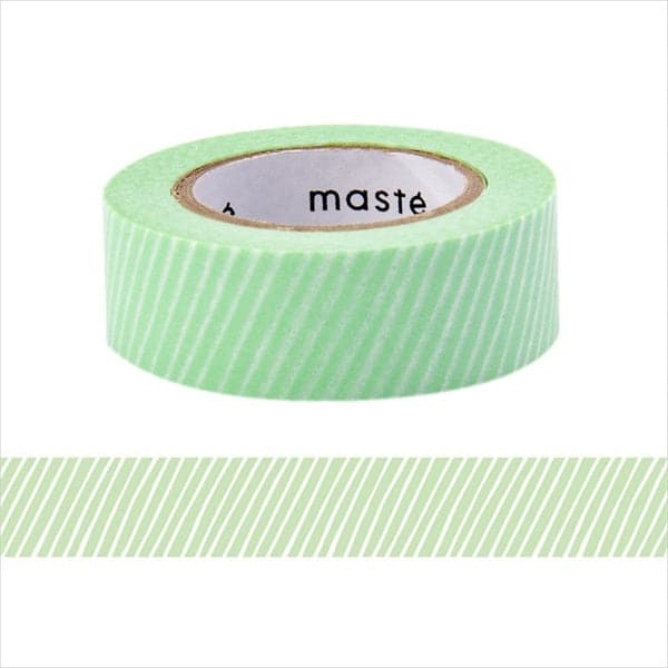 Mark's Tokyo Edge - Maste Draw Me Washi Tape - Stripe Green - The Journal Shop