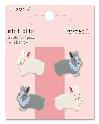 Midori -- Mini Clips -- Rabbit - The Journal Shop