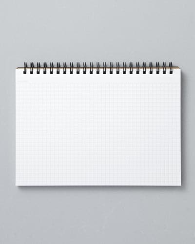 Mnemosyne Inspiration Plain Pad - A5 (Please note: graph paper shown, product has plain paper)