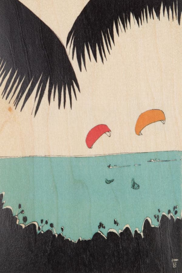 WOODHI Wooden Postcard - Ride Kite - The Journal Shop