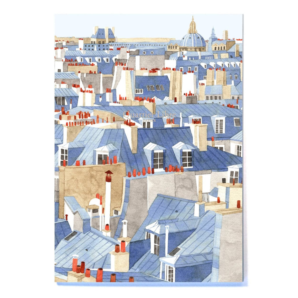 Quartier Libre Papier Notebook (A5, Lined) - Toits De Paris - The Journal Shop