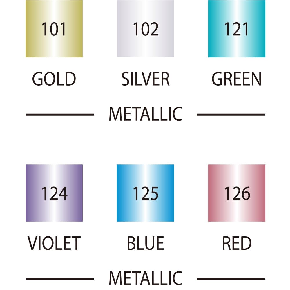 Kuretake ZIG Memory System Calligraphy Metallic Colours (Set of 6 colors) - The Journal Shop