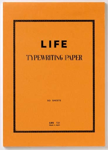 Life Typing Paper Pad A4, 50 Sheets, Natural White, Acid-Free, Made in Japa