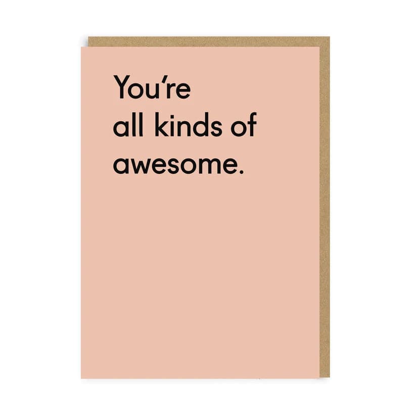 Ohh Deer You're All Kinds of Awesome Greeting Card - The Journal Shop