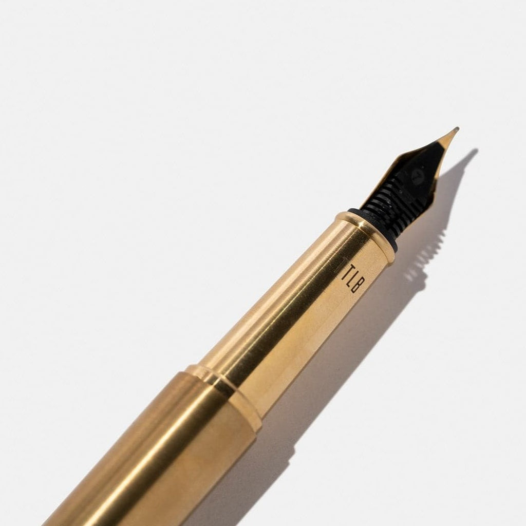 Tools To Live By Brass Fountain Pen (F nib) - The Journal Shop