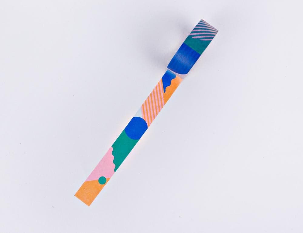 The Completist Primary Miami Washi Tape - The Journal Shop