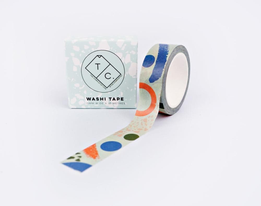 The Completist Memphis Brush Washi Tape - The Journal Shop