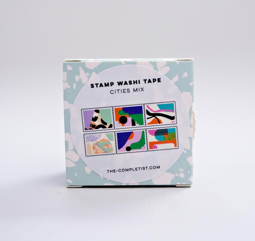 The Completist Cities Mix Stamp Washi Tape - The Journal Shop