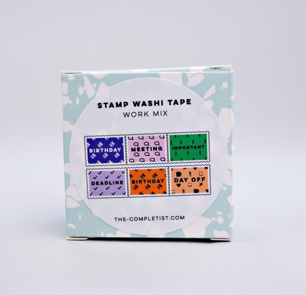 The Completist work Mix Stamp Washi Tape - The Journal Shop