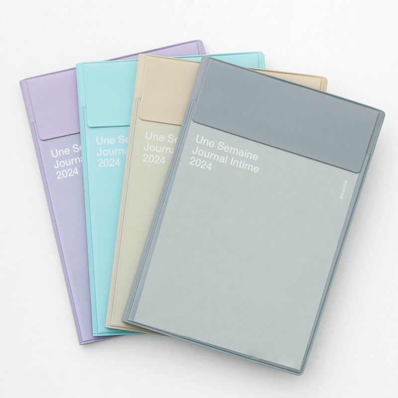 Hightide 2024 Pastel Pouch Diary showcasing its vibrant pastel tones and functional pouch, revealing its multi-functional and stylish design.