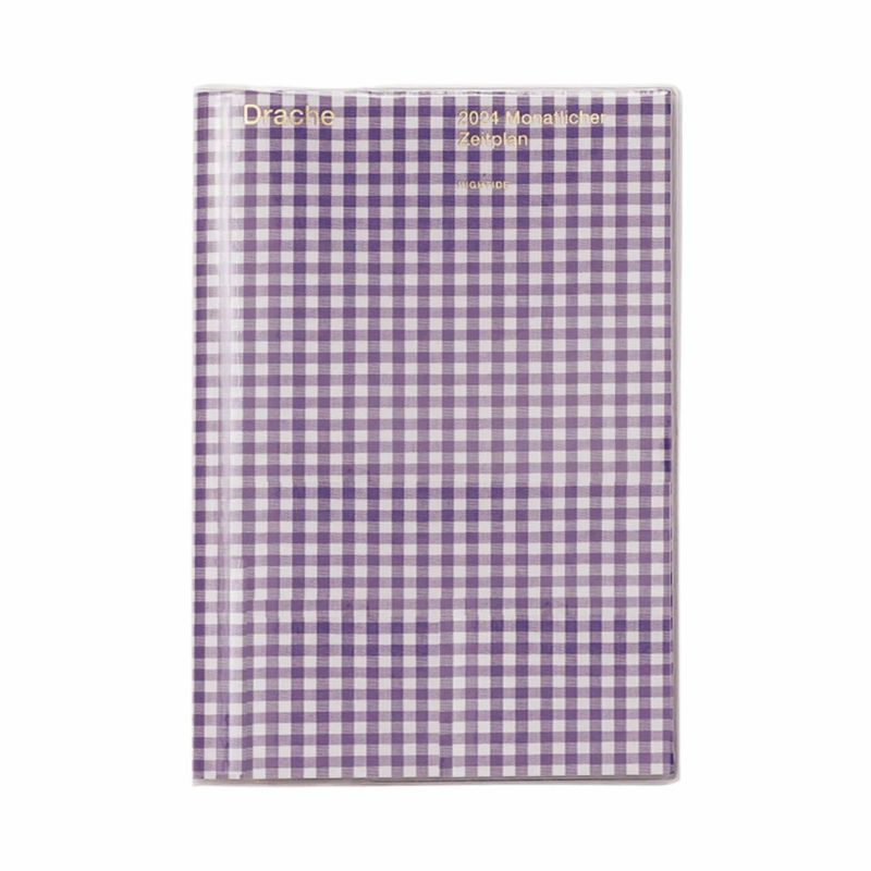 Hightide 2024 Gingham Monthly Diary [B6] - The Journal Shop
