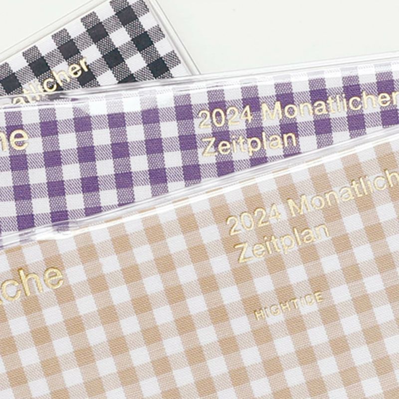 Hightide 2024 Gingham Monthly Diary [B6] - The Journal Shop