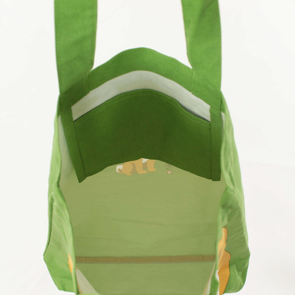 Shiba Tote Bag in Lush Green - A4 Size - The Journal Shop
