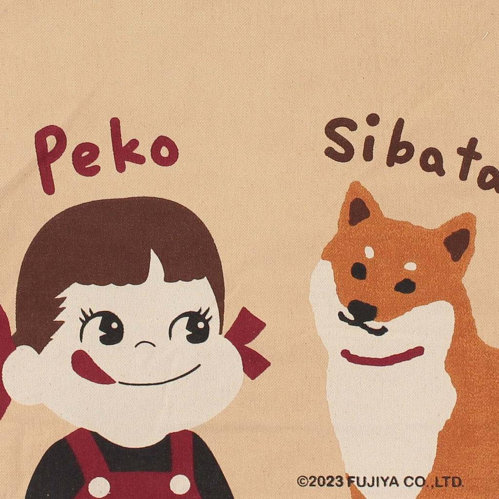 Fujiya Peko-chan & Shibata Shiba Inu Canvas Tote Bag - The Journal Shop