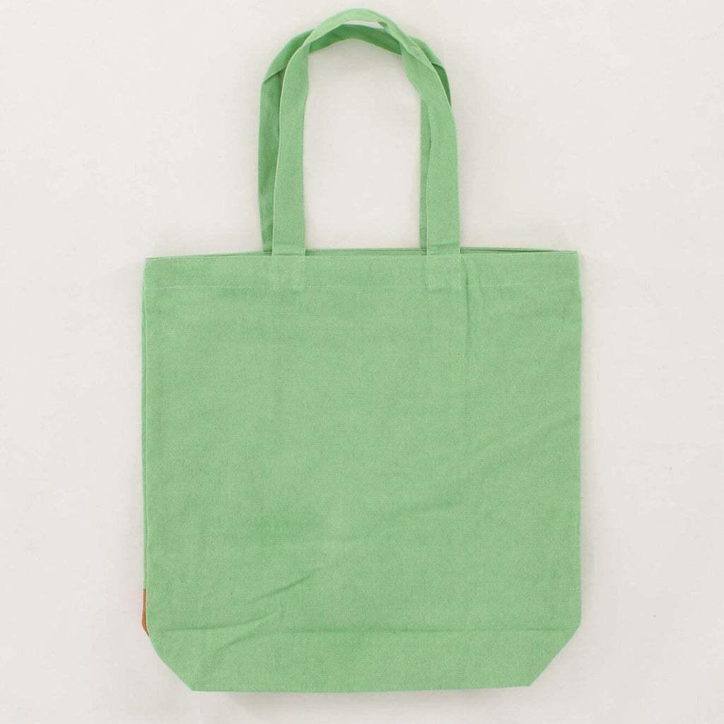 Fujiya Peko-chan & Shibata Shiba Inu Green Canvas Tote Bag - The Journal Shop