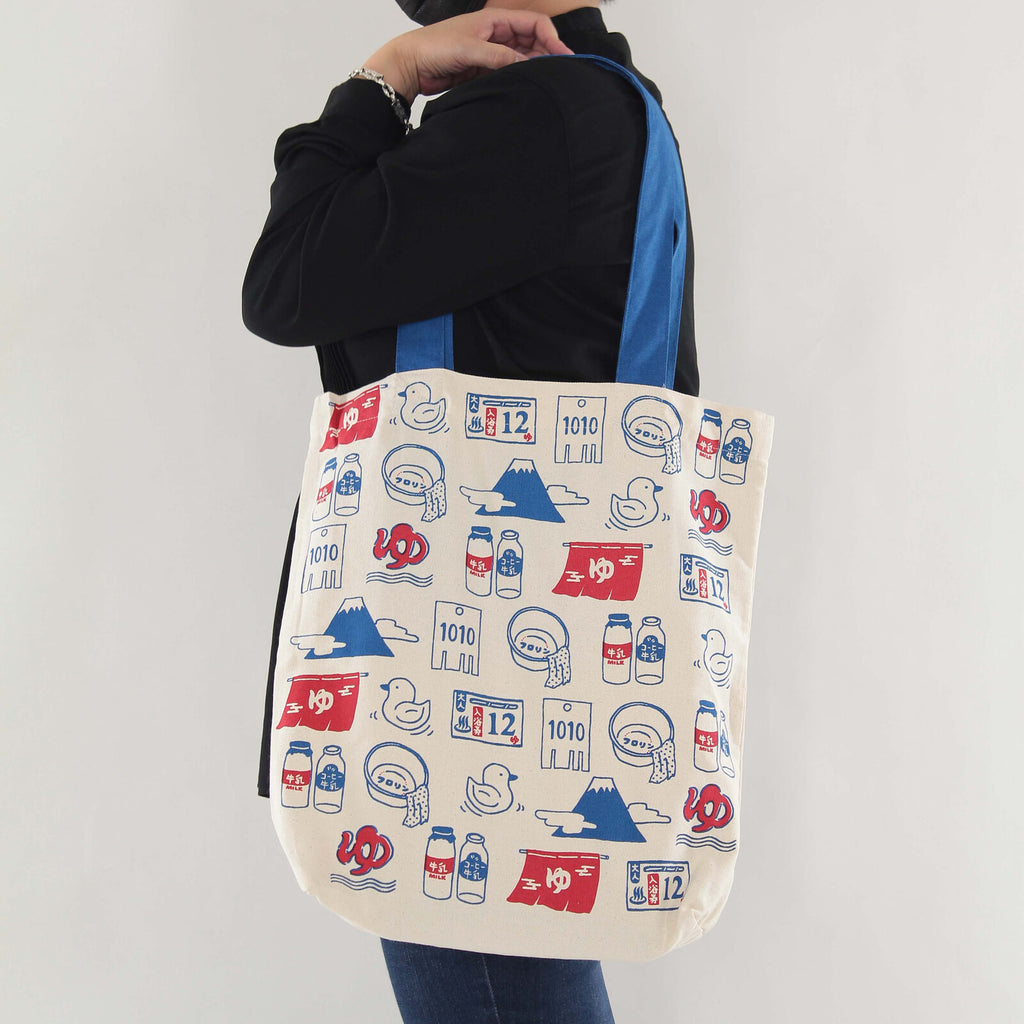 Traditional Japan Iconography Cotton Tote Bag - The Journal Shop