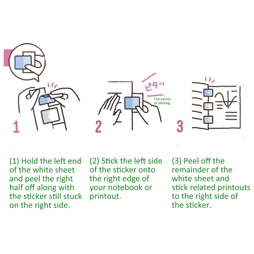 Kokuyo CAMPUS Choi+ Sheet Connecting Stickers - The Journal Shop