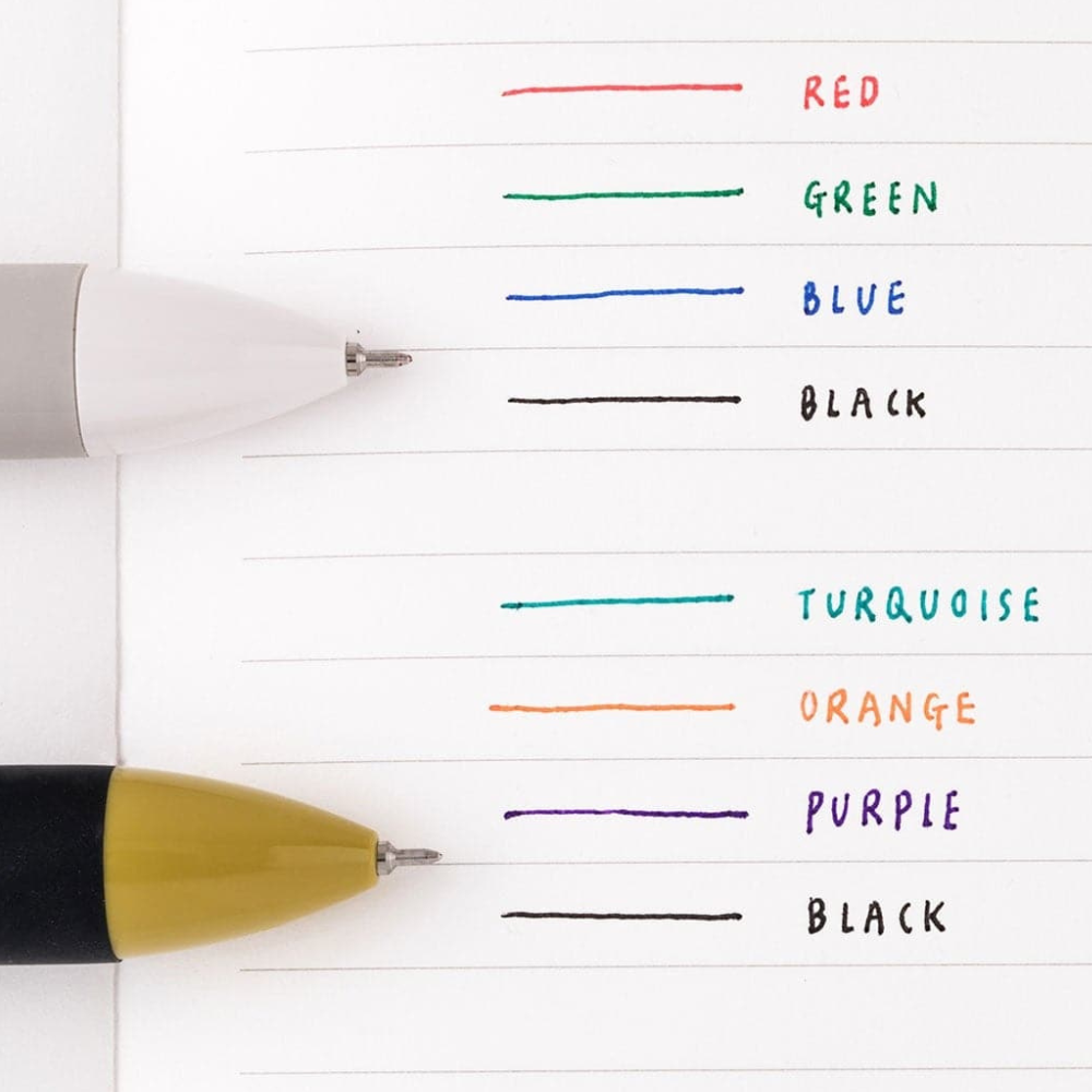 Livework LIFE & PIECES 4-Colour Gel Pen [0.4mm] - The Journal Shop