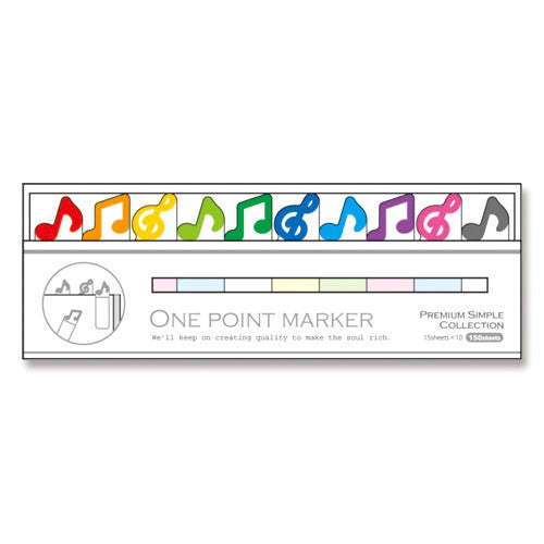 Mind Wave One Point Marker - Musical Notes - The Journal Shop