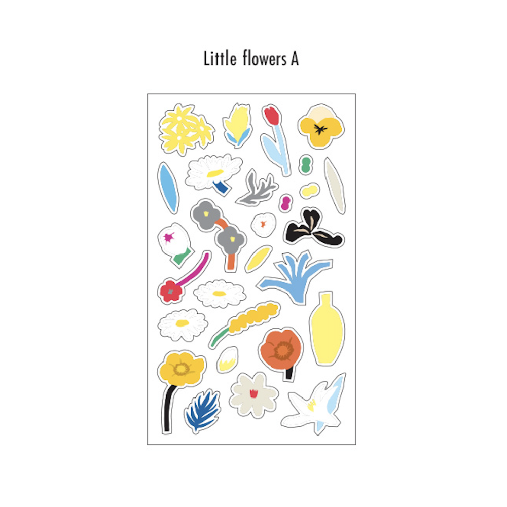 Livework Little Things Stickers [Little Flowers] - The Journal Shop