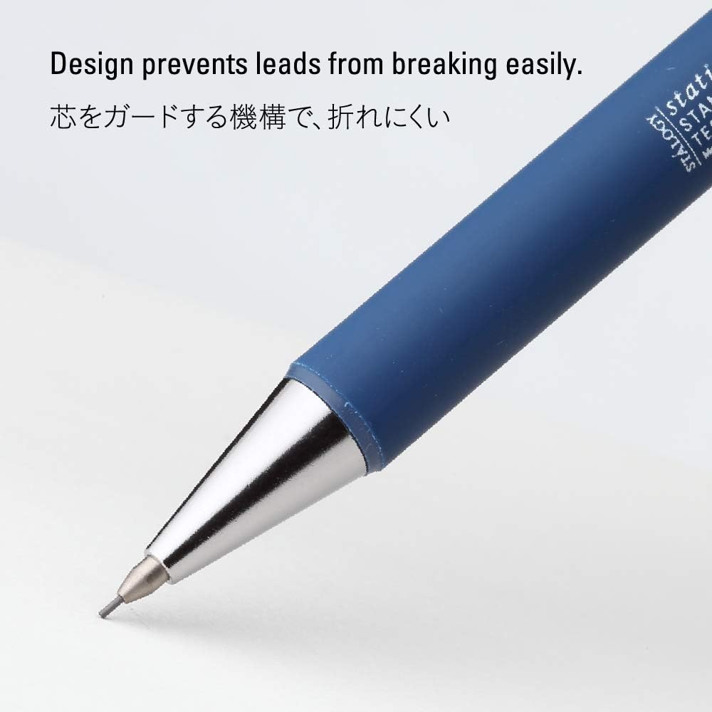 Detail of a Stalogy pencil tip, showing the anti-breakage design that ensures lead longevity.