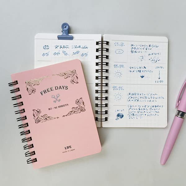 Life Free Days Ring Notebook (B7) - The Journal Shop