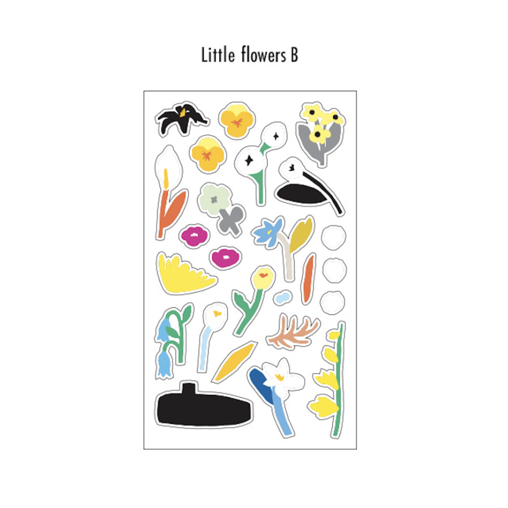 Livework Little Things Stickers [Little Flowers] - The Journal Shop